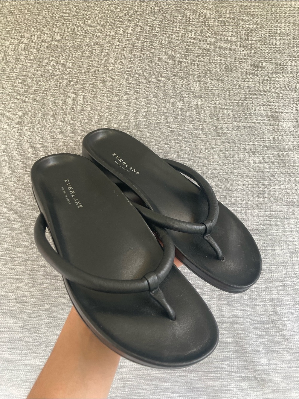 Everlane Sandals Black Leather